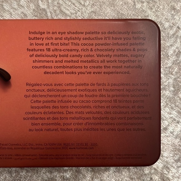 Brand New Too Faced Better Than Chocolate Cocoa-Infused Eye Shadow Palette - Picture 11 of 16